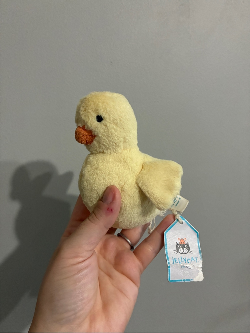 Rare Retired Jellycat Fluffy Duck Plush Toy Small NWT